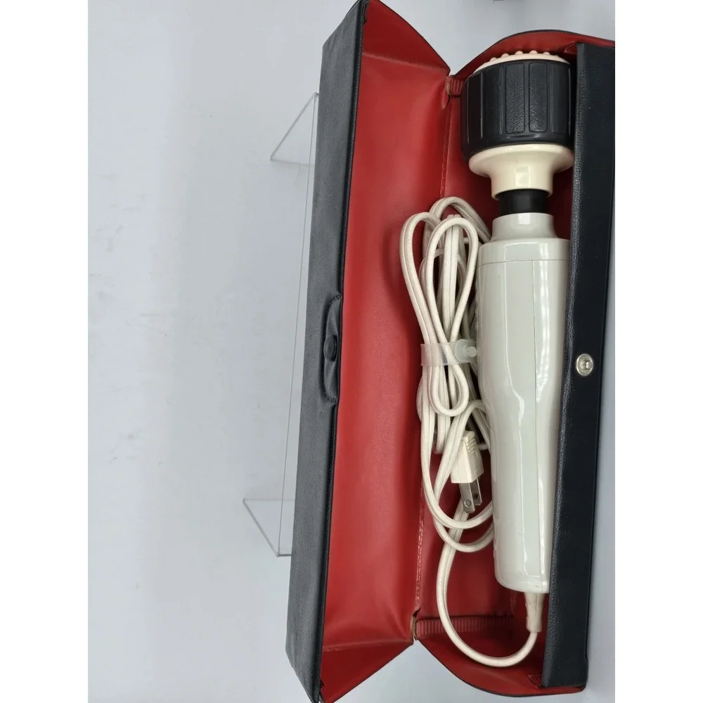 Vtg Sanyo Handheld Massager‎ Wand Model DA 1100 Japan 2 Speed W/ OG Case